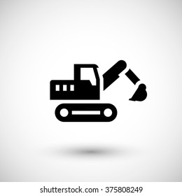 Crawler Excavator Icon