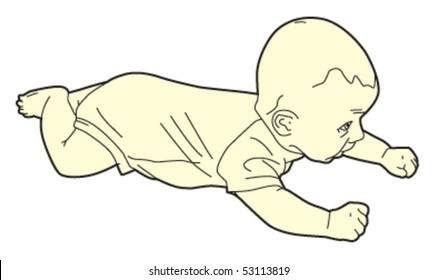 crawling baby
