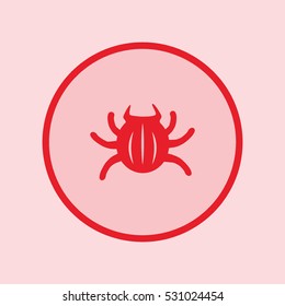 crawling beetle, icon