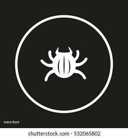 crawling beetle, icon