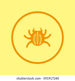 crawling beetle, icon