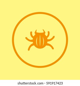 crawling beetle, icon