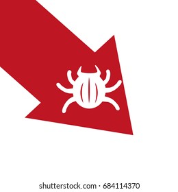 crawling beetle, icon