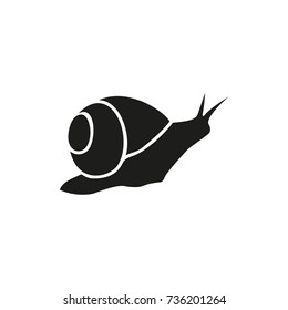 Crawling snail simple icon