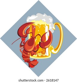 crayfish and beer