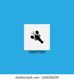 crayfish icon sign signifier vector