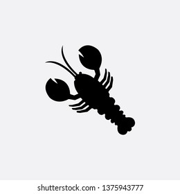 crayfish icon vector