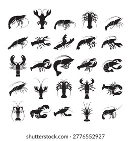 Crayfish and Lobster Elements Collection