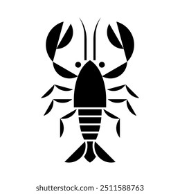 Crayfish logo. Icon design. Template elements