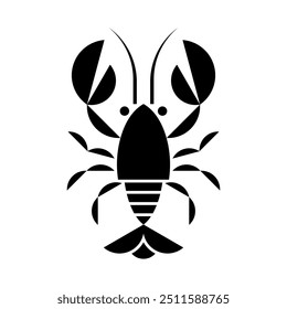 Crayfish logo. Icon design. Template elements