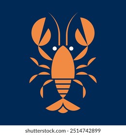 Crayfish logo. Icon design. Template elements