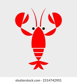 Crayfish logo. Icon design. Template elements