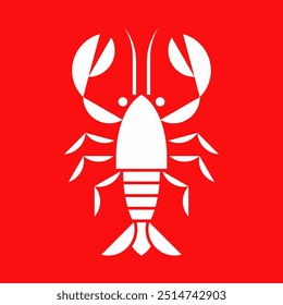 Crayfish logo. Icon design. Template elements