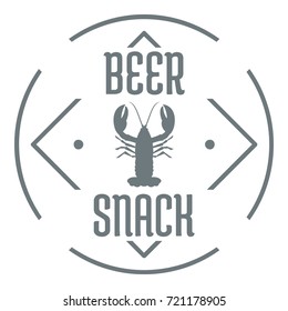 Crayfish logo. Simple illustration of crayfish vector logo for web