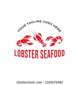 Crayfish Prawn Shrimp Lobster Claw Seafood Logo Design Inspiration