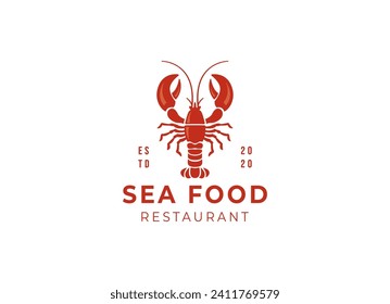 Crayfish Prawn Shrimp Lobster Claw Seafood Circular Label logo design inspiration