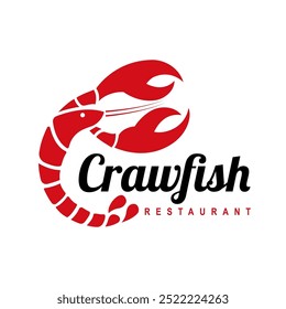 Crayfish Prawn Shrimp Lobster Claw Seafood Label logo design inspiration