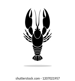 Crayfish shrimp icon. Vector concept illustration for design.