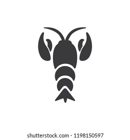 Crayfish vector icon