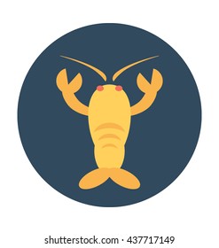 Crayfish Vector Icon