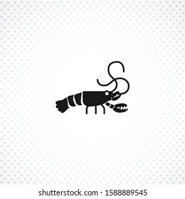 Crayfish vector icon on white background. Crayfish vector icon on white background. Crayfish vector icon on white background. 