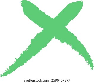 Crayon Abstract Scribble Cross Vector Illustration
