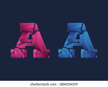 crayon alphabet, Gradient letter A, an abstract A icon, letter a vector, beautiful a vector symbol letters, clean and minimal, letter creative icon, luxury alphabet vector design, clean beautiful