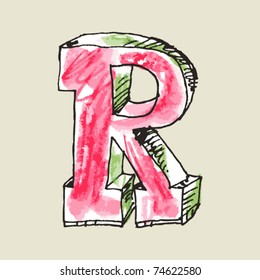 10,681 Crayon alphabet Images, Stock Photos & Vectors | Shutterstock