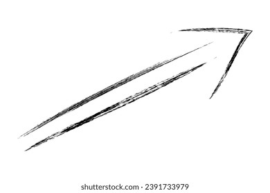 crayon arrows, simple hand draw doodle sketch