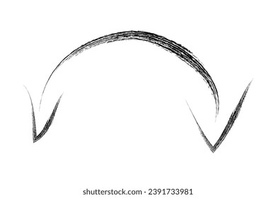crayon arrows, simple hand draw doodle sketch