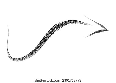 crayon arrows, simple hand draw doodle sketch