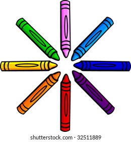 crayon circle