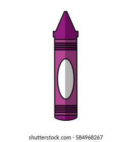 crayon color isolated icon