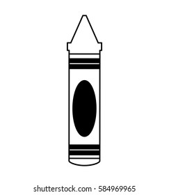 crayon color isolated icon