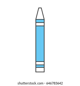crayon color isolated icon