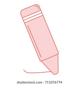 crayon color isolated icon