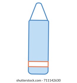 crayon color isolated icon