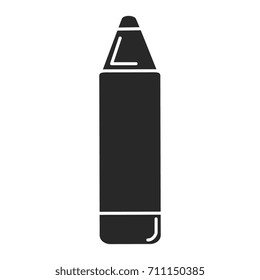 crayon color isolated icon