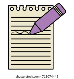 crayon color with notebook