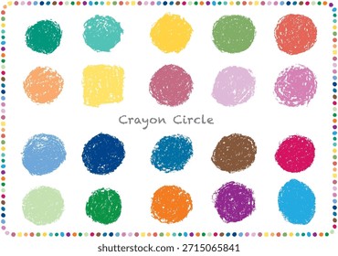 Crayón Colorido Polka Dot Material Set A