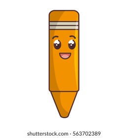 crayon comic character isolated icon
