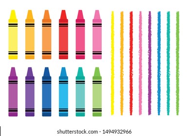 Crayon   Divider Clip Art Set Kids School Craft Art Supply Graphics
