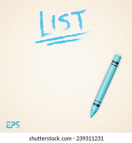 Crayon to do list