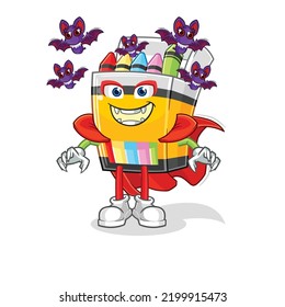 the crayon Dracula illustration. character vector