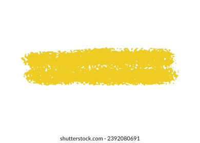 crayon emphasis underline. Hand drawn yellow charcoal curly lines, squiggles and shapes for diagrams. Doodle simple sketch icon. Vector illustration isolated on white.