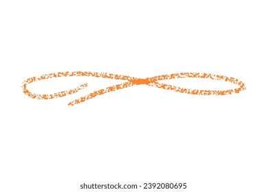 el énfasis de crayon subraya. Líneas de rizos de carbón vegetal, gafas y formas dibujadas a mano para diagramas. Icono de dibujo simple Doodle. Ilustración vectorial aislada en blanco.