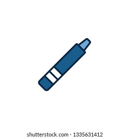 Crayon flat vector icon sign symbol