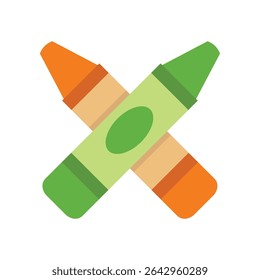 Crayon icon, crayons icon flat design illustration, crayons clip art, crayon clip art, color crayons clip art
