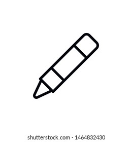 Crayon icon. Element of Education icon. Thin line icon