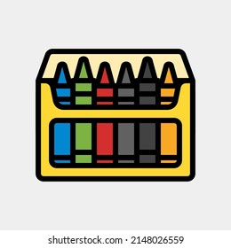 Icono de lápiz en estilo de línea rellena, uso para presentación de aplicación móvil del sitio web